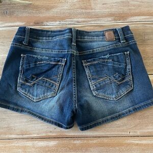 BKE Stella Women's Jean Shorts Dark Blue 29